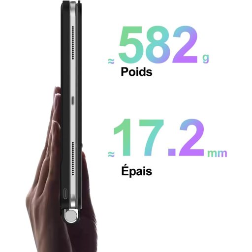 FOGARI iPad A16 11" Billentyűzet Touchpad-dal, Mágneses Rögzítés, 7 Szín Háttérvilágítás