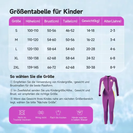 X-mAnTA 2.5mm Gyerek Wetsuit Elöl Cipzárral Termál Úszóruha Fiúknak Lányoknak