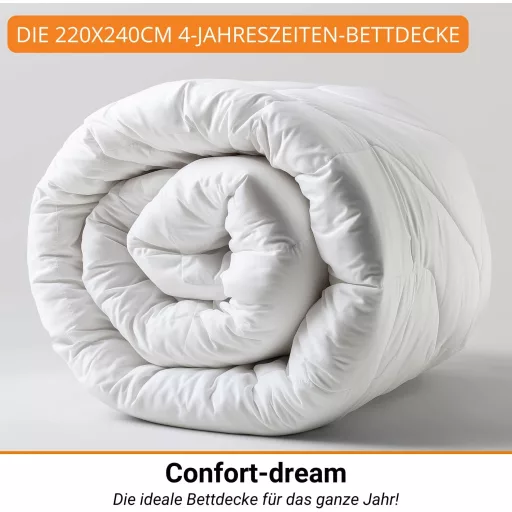 Pilotă 4 Sezoane Confort-dream 240x220 cm Oeko-Tex Premium 550 gsm