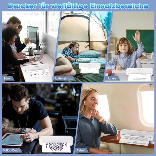 Pristar D210 A4 hordozható termál nyomtató iOS/Android/laptop kompatibilis