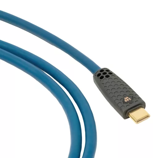 OEHLBACH USB-C Flex Charge CC kábel 1m - 240W gyorstöltés, adatátvitel, petrol