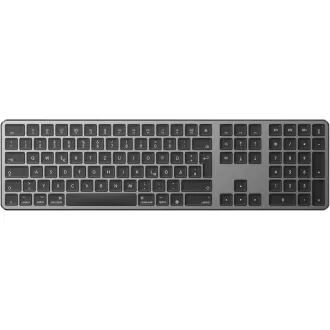   OMOTON Bluetooth bežična tipkovnica za MacBook Pro/Air iMac Mac Mini Punjiva 3 kanala QWERTZ