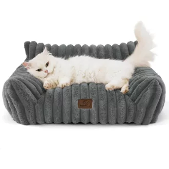   BEDSURE Ortopedický pelech pre mačky 61x46 cm, prateľný mäkký pelech pre psov