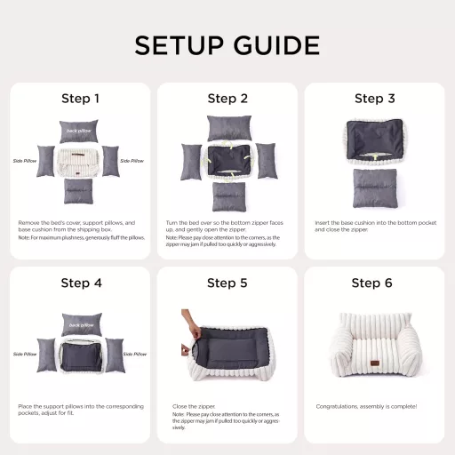 BEDSURE Ortopedický pelech pre mačky 61x46 cm, prateľný mäkký pelech pre psov