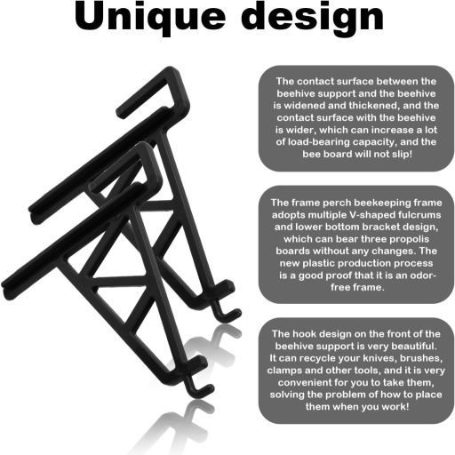 BOXOB 6db Méhkaskerettartó Fekete Méhészeti Keret Tartó Méhészet Felszerelés