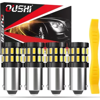   OUSHI BA9S LED izzó 6500K xenon fehér 12V 24V autó beltér világítás 4db