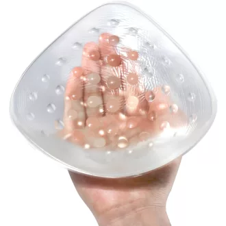   Proteză mamară din silicon ONEFENG pentru înot, masaj, inserție de sutien concavă pentru femei - 6#(340g/cupa B+), Transparent