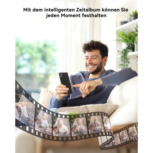 COCOCAM 2K 4MP Babamonitor 5" Kijelzővel, Wi-Fi, Éjszakai Látás és Mozgáskövetés