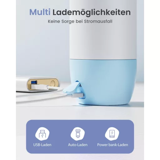 GROWNSY Prijenosni grijač bočica za mlijeko i adaptirano mlijeko, 10000 mAh baterija, brzo zagrijavanje, 600 ml dvostruki kapacitet