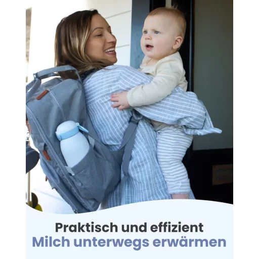 GROWNSY Prijenosni grijač bočica za mlijeko i adaptirano mlijeko, 10000 mAh baterija, brzo zagrijavanje, 600 ml dvostruki kapacitet