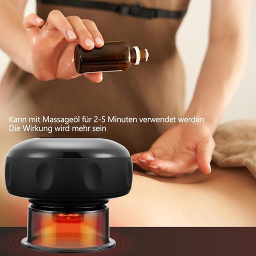 Set 2 ventuze electrice Foleto, masaj 4 în 1, ameliorarea durerilor musculare și îmbunătățirea circulației sanguine