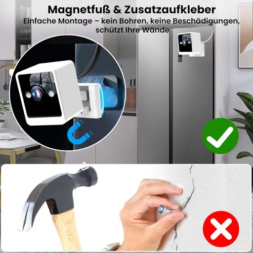 WiFi Biztonsági Kamera Beltéri Mozgásérzékelős Éjjellátó Kétirányú Audio SD Felhő