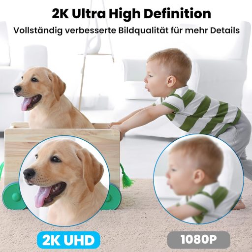 Cameră de supraveghere WiFi de interior cu detecție mișcare, vedere nocturnă, audio bidirecțional, SD și Cloud