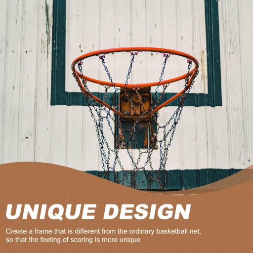 Toddmomy Hordozható Kosárlabda Kapu Láncos Hálóval és Tartóval