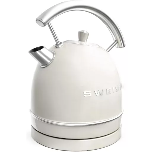 SWEISS Vintage Vízforraló 1.8L Rozsdamentes Acél 2200W Gyors Felforrás