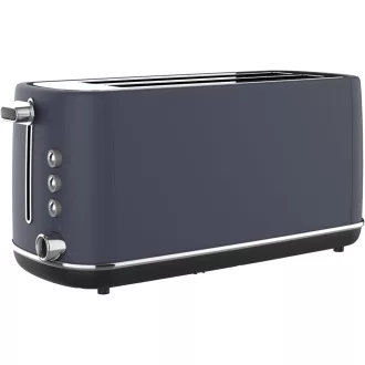   TERRAILLON New Moon hosszú kenyérpirító, 2 extra nagy nyílás, 6 fokozat, 1550W, rozsdamentes acél, kék
