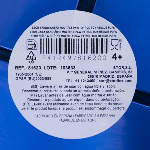 Stor Paw Patrol Lányos Uzsonnás Doboz 3 Rekeszes