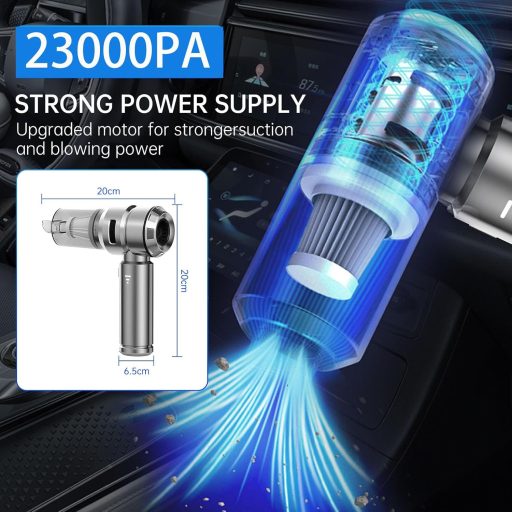Semflagree 23000PA Vezeték Nélküli Kézi Porszívó USB Töltéssel Autóhoz Otthonhoz