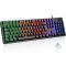 Rii Mechanikus Gaming Billentyűzet QWERTZ Kék Switch Teljes Méret