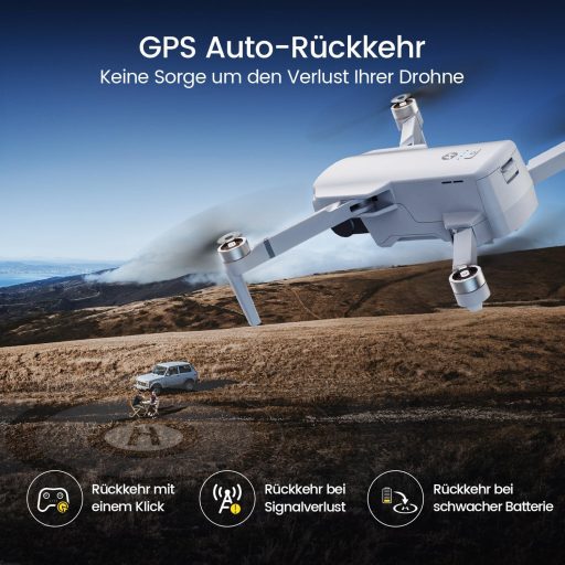 Holy Stone HS360D GPS Drón 4K Kamerával, 6 km Hatótáv, 40 Perc Repülési Idő, Összecsukható