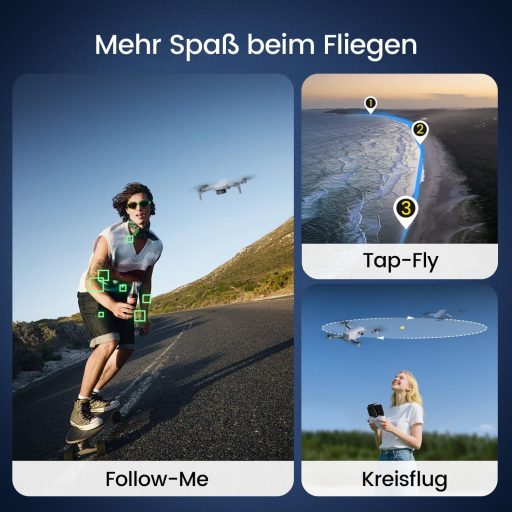 Dronă GPS Holy Stone HS360D cu Cameră 4K, Rază de Acțiune 6 km, Timp de Zbor 40 Minute, Pliabilă