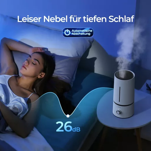 raydrop 1,7L ultrahangos párásító, csendes, kompakt, automatikus leállítás - 1.7 L, White