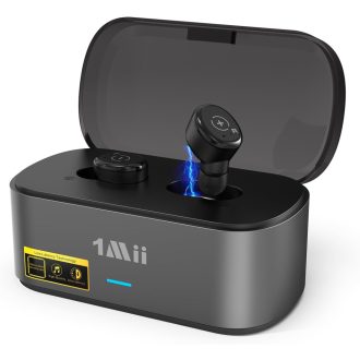   1Mii Wireless TV Fejhallgató Adóval, Időseknek, 2.4GHz, Optikai/AUX/RCA Csatlakozás