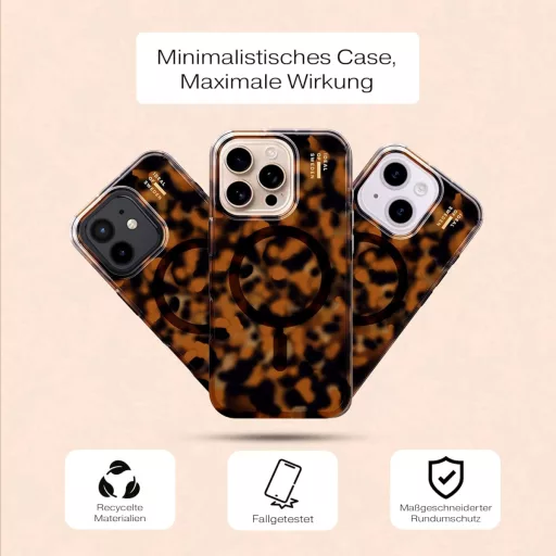 IDEAL OF SWEDEN iPhone 15 Pro MagSafe Tok Teknős Minta Vékony Ütésálló