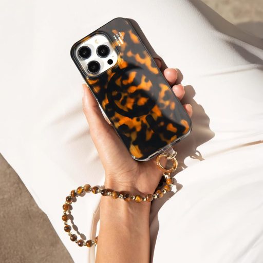 IDEAL OF SWEDEN iPhone 15 Pro Max MagSafe kryt, vzor korytnačiny, tenká ochrana proti nárazom