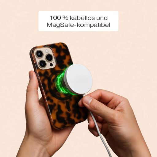 IDEAL OF SWEDEN iPhone 15 Pro Max MagSafe kryt, vzor korytnačiny, tenká ochrana proti nárazom