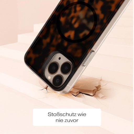 IDEAL OF SWEDEN iPhone 15 Pro Max MagSafe kryt, vzor korytnačiny, tenká ochrana proti nárazom