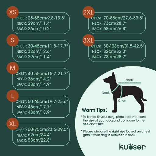 Kuoser vízálló kutyakabát reflektív meleg fleece dzsekivel kis és közepes kutyáknak