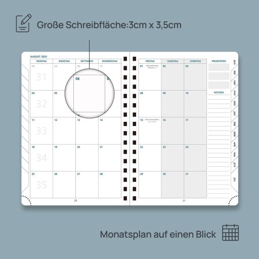 Agenda Profesorului POPRUN 2025-2026 A5, cu inele, Verde Oliv - Planificator Profesoral cu Copertă Tare din Piele PU
