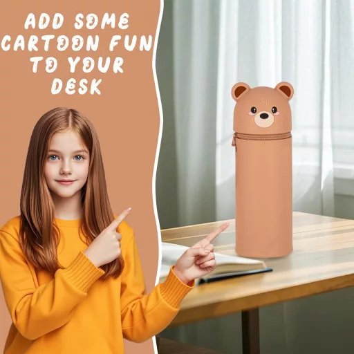 Sunshine smile nagy kapacitású tolltartó zippes rekeszekkel unisex