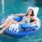 Saltea de piscină gonflabilă Pafolo 135 cm, fotoliu plutitor cu bază din plasă, capacitate de susținere 205 kg