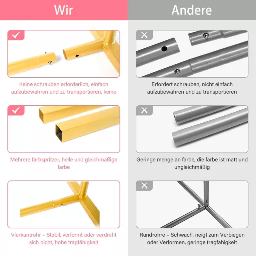 Set 3 arcade metalice aurii Bingyouth pentru nuntă, decor, arcade pentru trandafiri, ceremonie