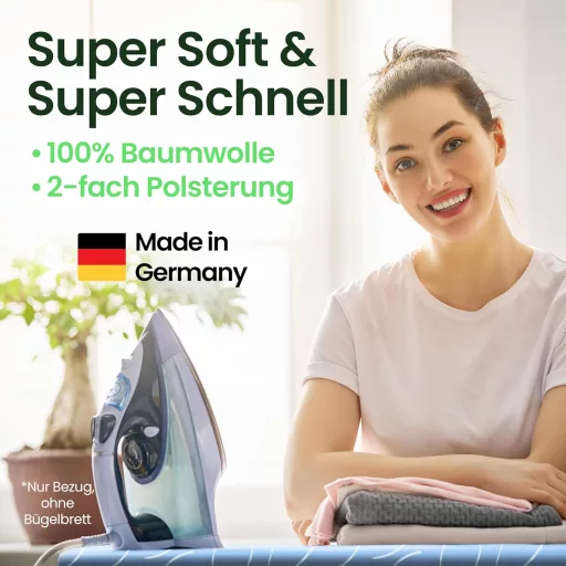 SimplySmooth Premium vasalódeszkahuzat 125x45cm Oeko-Tex, párnázott