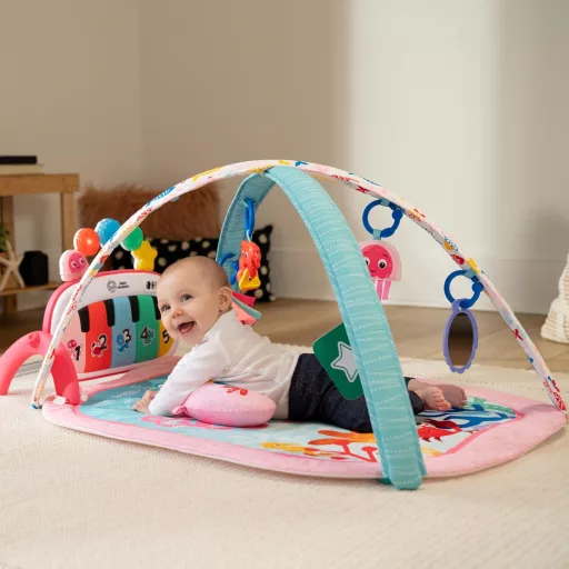 Baby Einstein Ocean Explorers 4az1-ben zenélő játék zongorával, 70+ hang, rózsaszín - 4-in-1 Kickin Tunes Pink