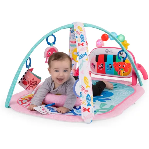 Baby Einstein Ocean Explorers 4az1-ben zenélő játék zongorával, 70+ hang, rózsaszín - 4-in-1 Kickin Tunes Pink