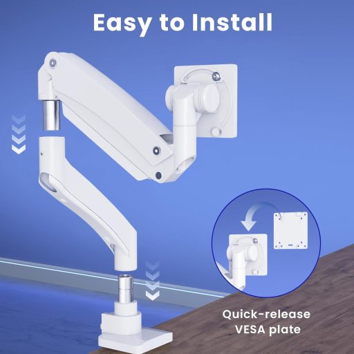 PUTORSEN Monitortartó 22-57" Magasságállítható Asztali Konzol 27kg-ig VESA 200x200