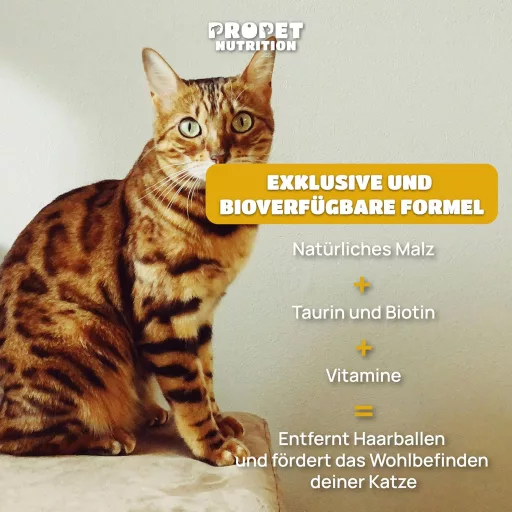 PROPET NUTRITION Macskaszőr-oldó komplex malátával, taurinnal és vitaminokkal 120ml