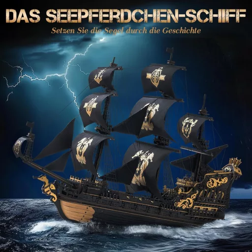 ROKR Seahorse Bark MCB02 3D fa puzzle modell építőkészlet felnőtteknek
