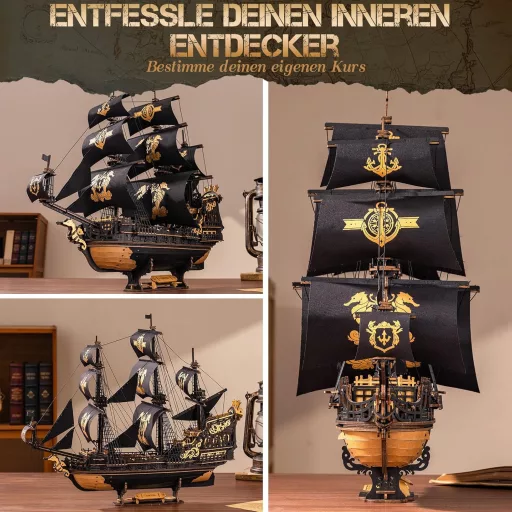 ROKR Seahorse Bark MCB02 3D fa puzzle modell építőkészlet felnőtteknek