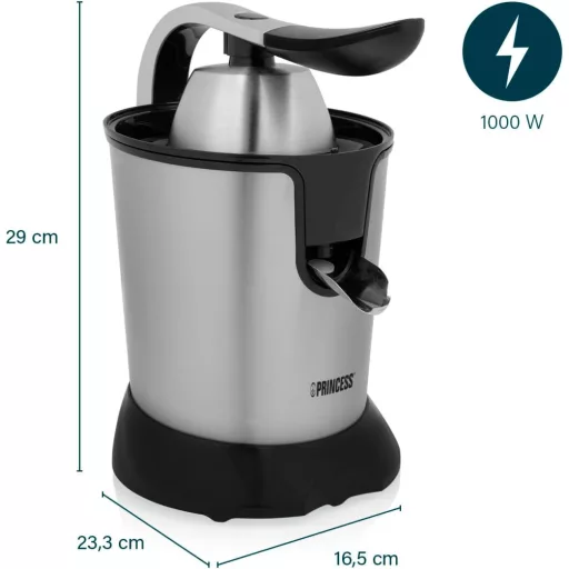 Princess 1000W Rozsdamentes Citruszsákmány Elektromos Préselt Lé Készítő