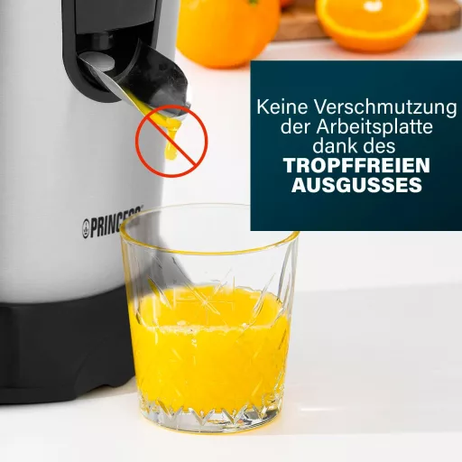 Princess 1000W Rozsdamentes Citruszsákmány Elektromos Préselt Lé Készítő