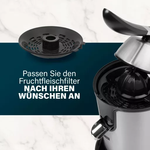 Princess 1000W Rozsdamentes Citruszsákmány Elektromos Préselt Lé Készítő