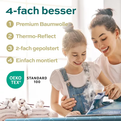 Timbley vasalóalátét 120x40cm hővisszaverő párnázott Oeko-Tex