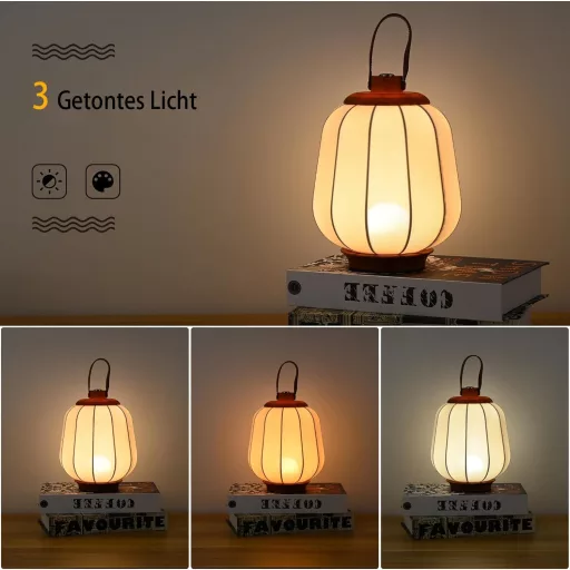 SLSMD bežična stolna lampa s upravljanjem na dodir, 3 boje, mogućnost prigušivanja, 4000 mAh