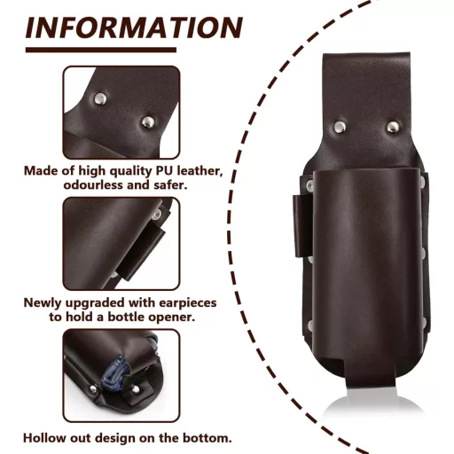 Centură pentru bere LINGJIA, suport de sticle pentru exterior, cadou pentru pasionații de bere.