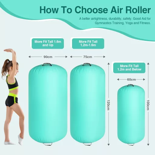 Airtrack Matte 100/120 cm Felfújható Tornaszőnyeg Gimnasztikai Henger